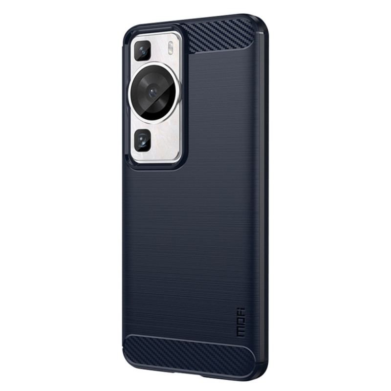 Mobilcover Huawei P60 Pro Mofi Børstet Kulfiber