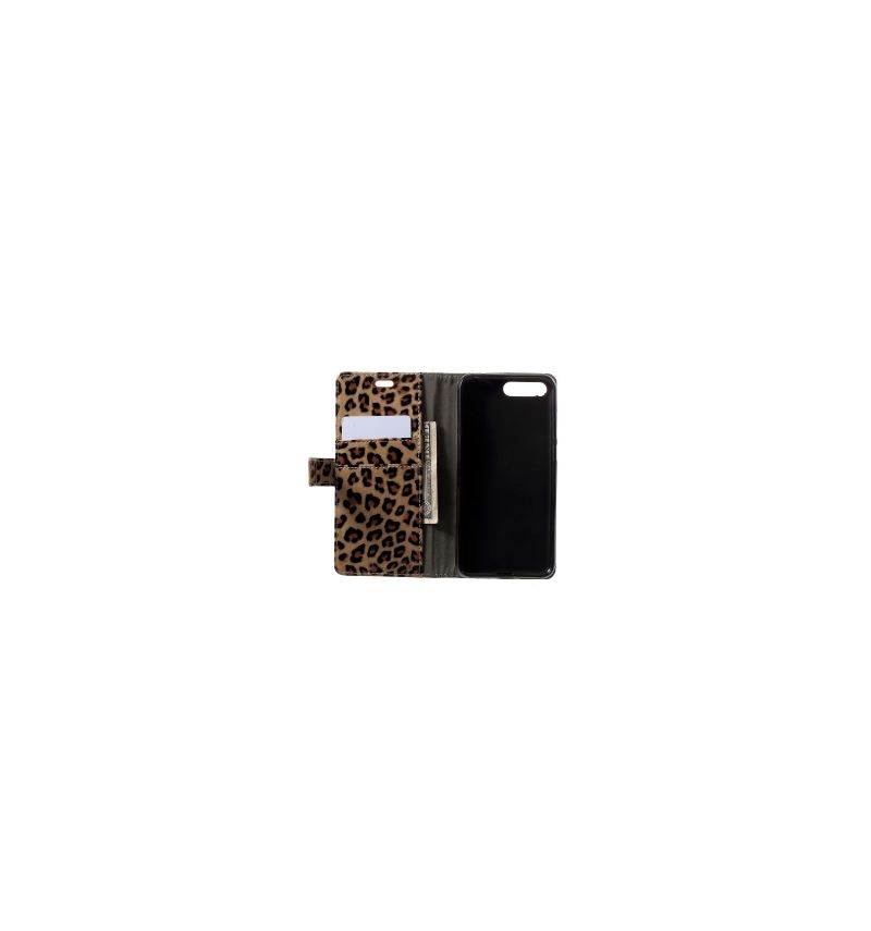 Flip Cover Honor 7A Punge Etui Leopardtryk