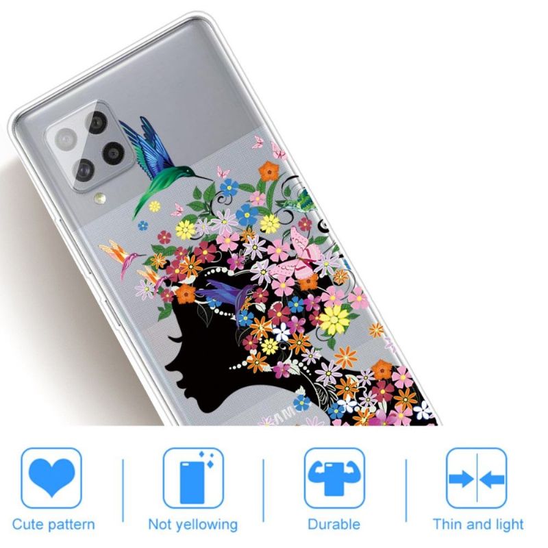 Cover Samsung Galaxy A42 5G Anti-fald Kolibriblomster