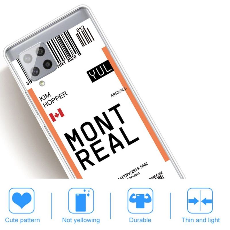 Cover Samsung Galaxy A42 5G Boardingkort 04 Montreal