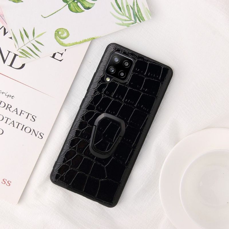 Cover Samsung Galaxy A42 5G Croc Effekt Ring