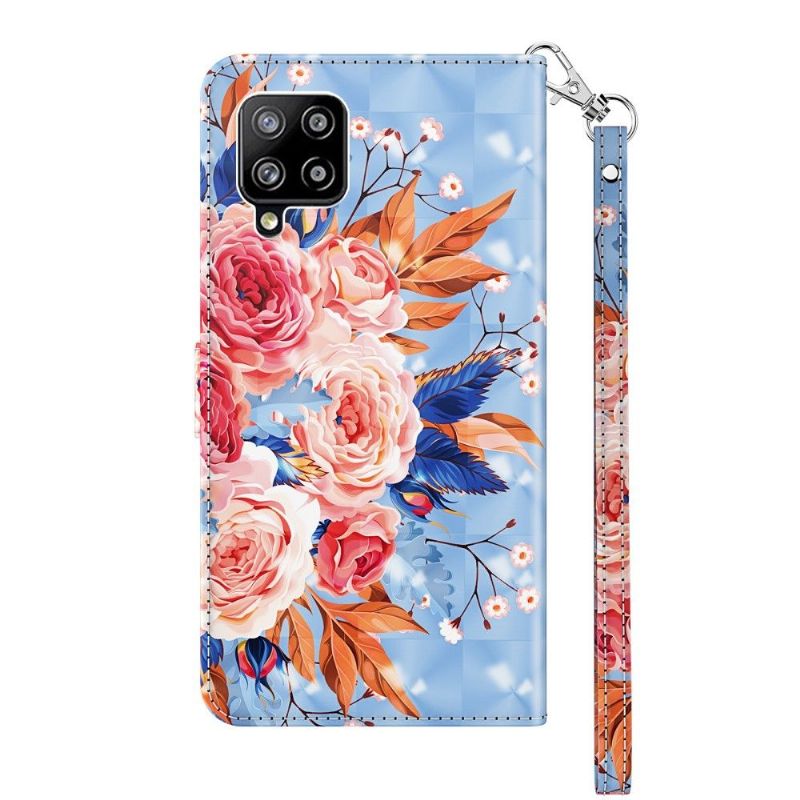 Flip Cover Samsung Galaxy A42 5G Blomstrende Blomster