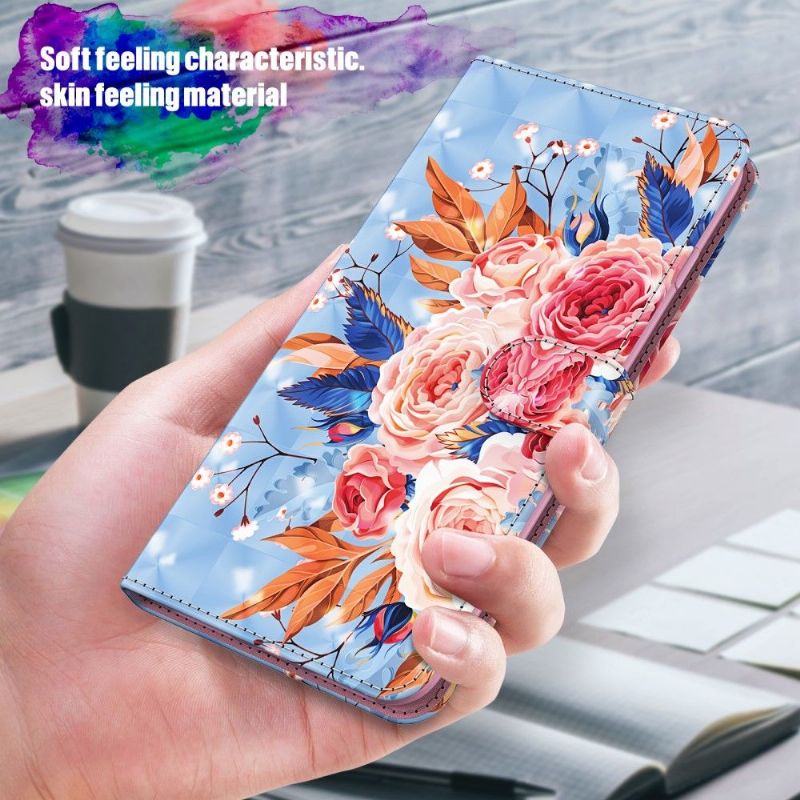 Flip Cover Samsung Galaxy A42 5G Blomstrende Blomster