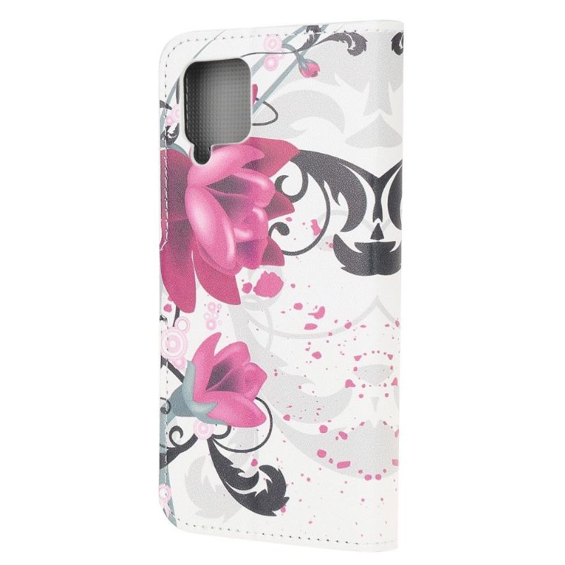 Flip Cover Samsung Galaxy A42 5G Lotusblomst