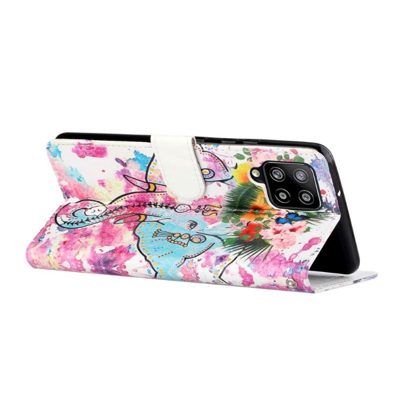 Flip Cover Samsung Galaxy A42 5G Tropisk Elefant