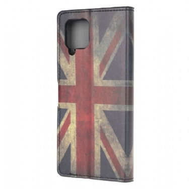 Flip Cover Samsung Galaxy A42 5G Vintage Engelsk Flag