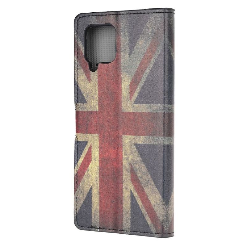 Flip Cover Samsung Galaxy A42 5G Vintage Engelsk Flag