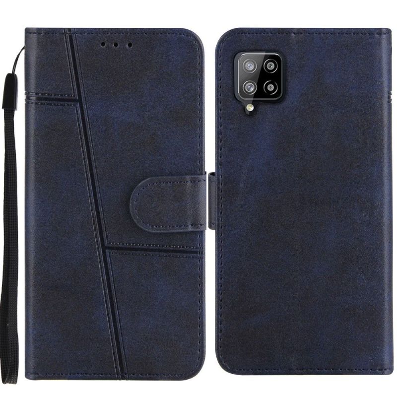 Læder Cover Samsung Galaxy A42 5G Original Lædereffektlinjer