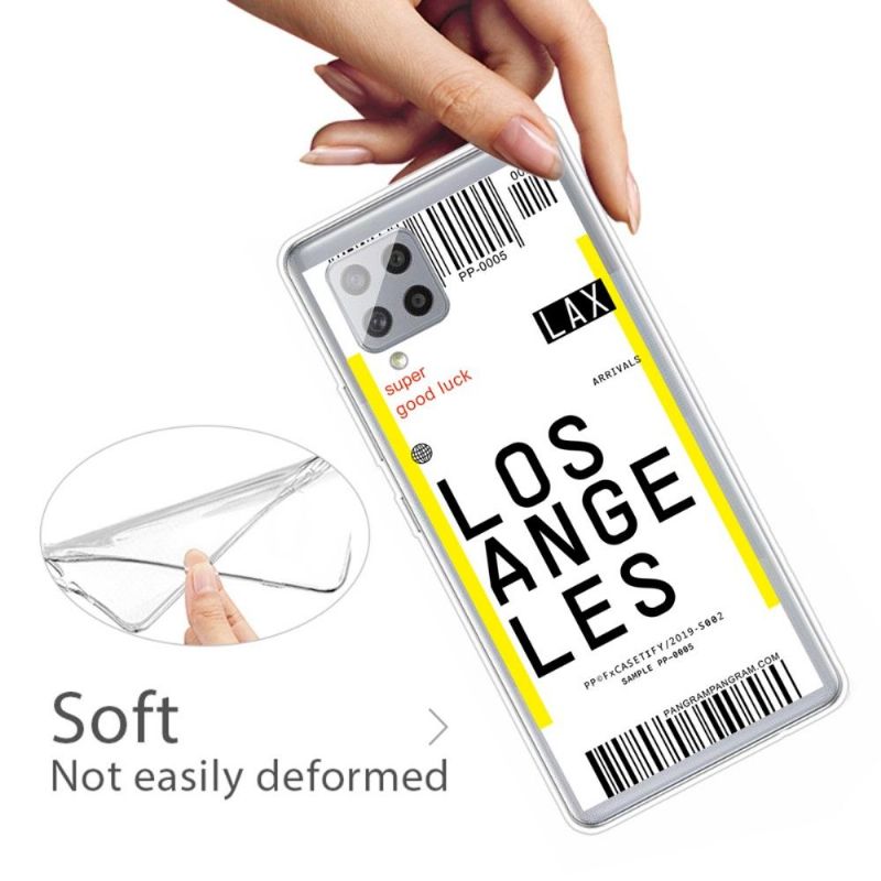 Mobilcover Samsung Galaxy A42 5G Boardingkort 08 Los Angeles