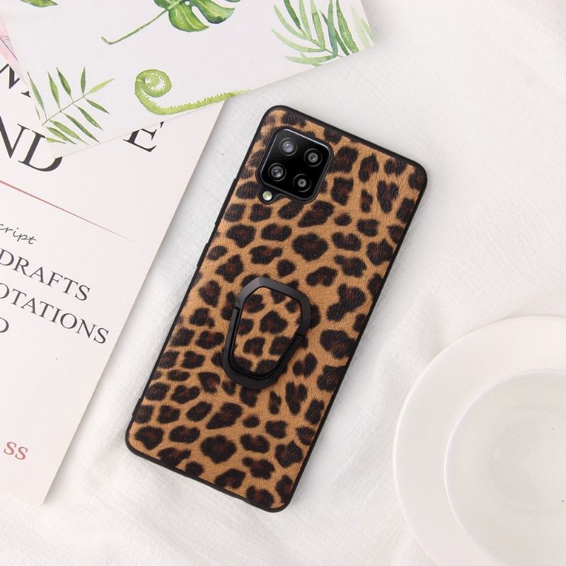 Mobilcover Samsung Galaxy A42 5G Leopardmønster Ring