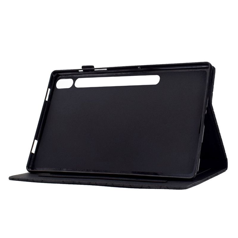 Flip Cover Samsung Galaxy Tab S9 Geometrisk Mønster