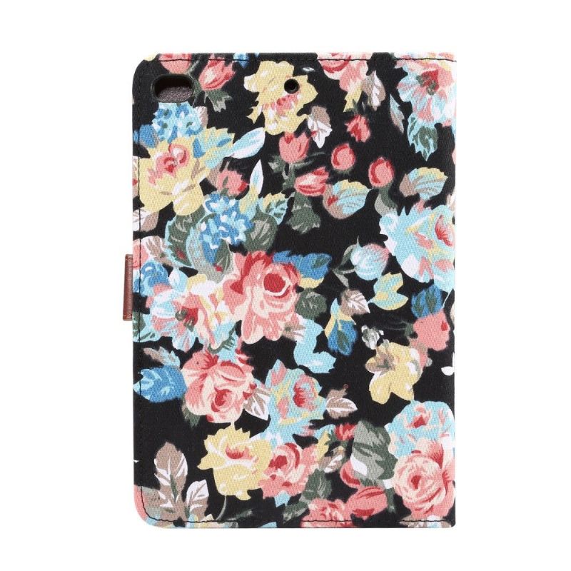 iPad Mini 2019 - Fabric Cover Floral Case - Sort