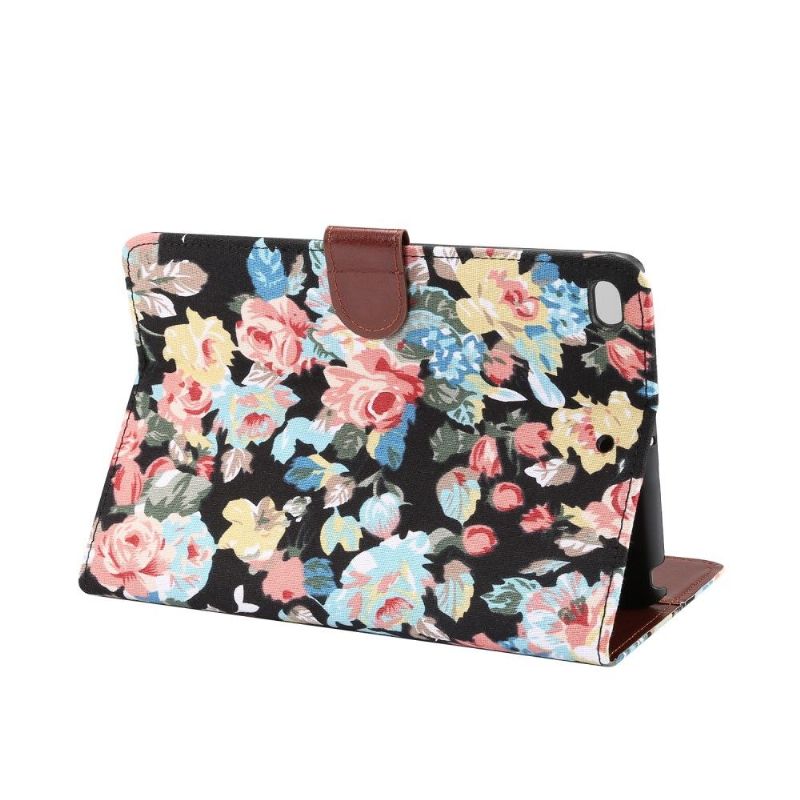 iPad Mini 2019 - Fabric Cover Floral Case - Sort