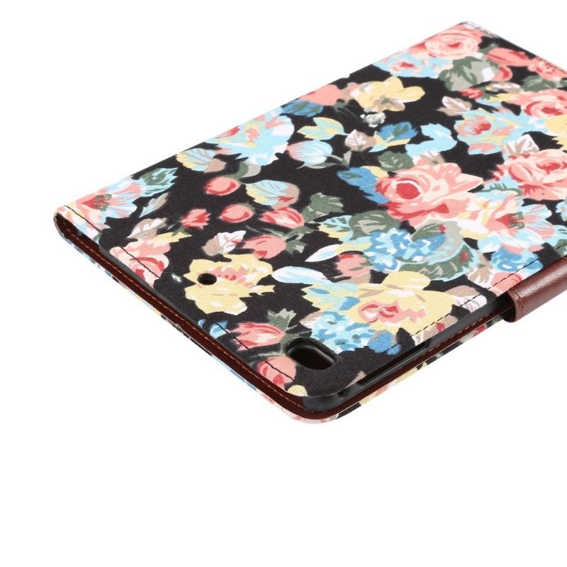 iPad Mini 2019 - Fabric Cover Floral Case - Sort