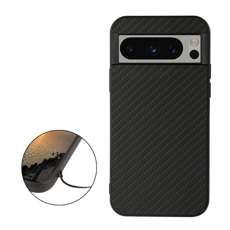 Cover Google Pixel 8 Pro Telefon Etui Klassisk Kulfiber