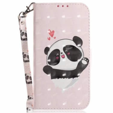 Flip Cover Google Pixel 8 Pro Panda Love Med Rem