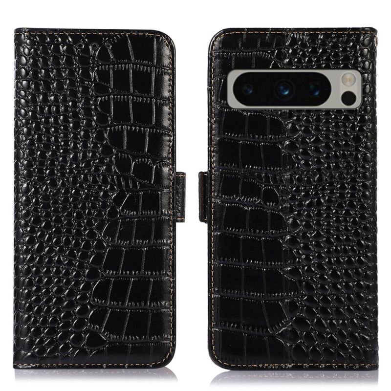 Flip Cover Google Pixel 8 Pro Rfid Crocodile Style