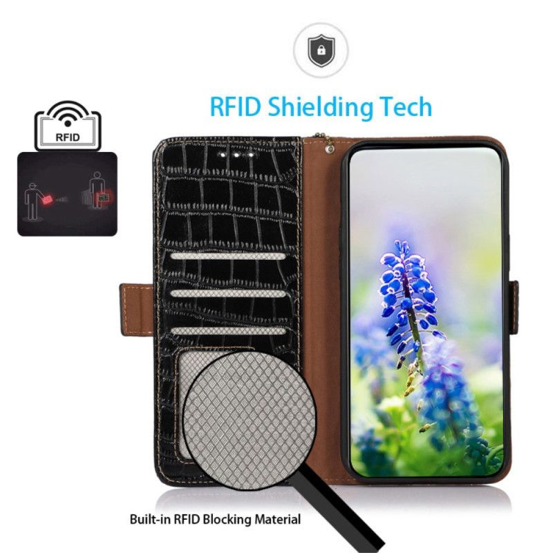 Flip Cover Google Pixel 8 Pro Rfid Crocodile Style