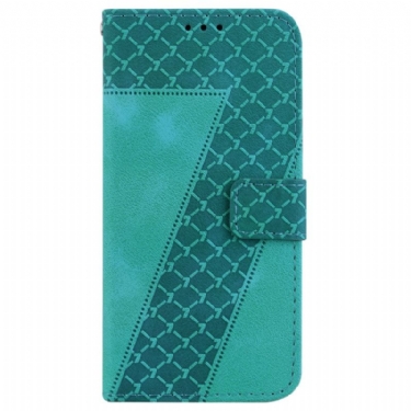 Læder Cover Google Pixel 8 Pro Telefon Etui Design 7 Med Snor