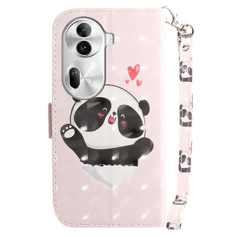 Flip Cover Oppo Reno 11 Pro 5g Panda Love Med Rem