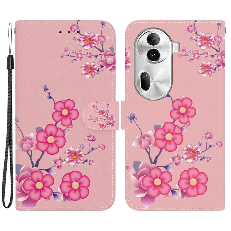 Flip Cover Oppo Reno 11 Pro 5g Sakura Med Rem