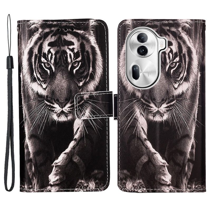 Flip Cover Oppo Reno 11 Pro 5g Tiger I Lanire