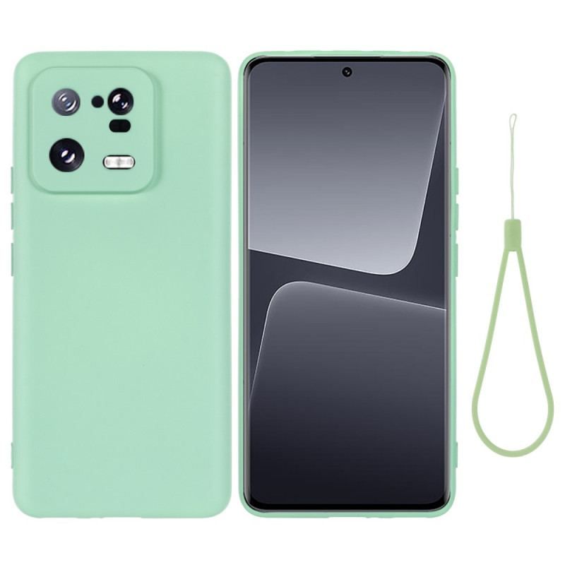 Cover Xiaomi 13 Pro Flydende Silikone Med Snor