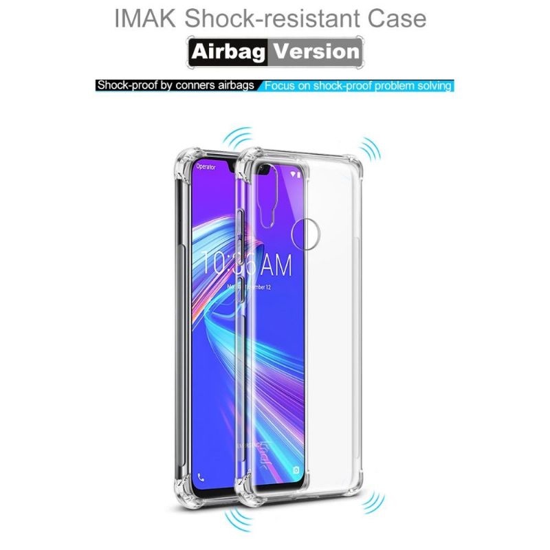 Asus Zenfone Max M2 - Class Protect Transparent Case + Beskyttelsesfilm