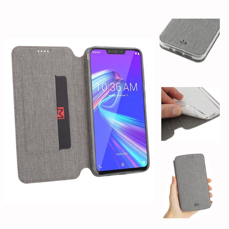 Etui Asus Zenfone Max M2 Tekstureret Selerstøtte