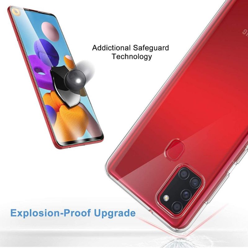 Cover Samsung Galaxy A21s + Beskyttelsesfilm Af Hærdet Glas