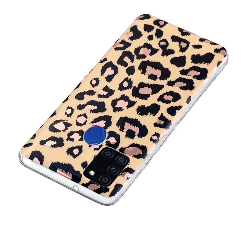 Cover Samsung Galaxy A21s Hemming Fleksibel Leopard