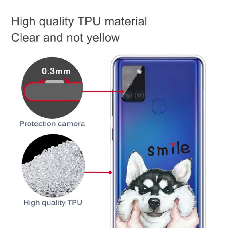 Cover Samsung Galaxy A21s Smile Dog