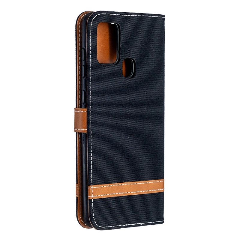 Etui Samsung Galaxy A21s Hemming Stofomtræk