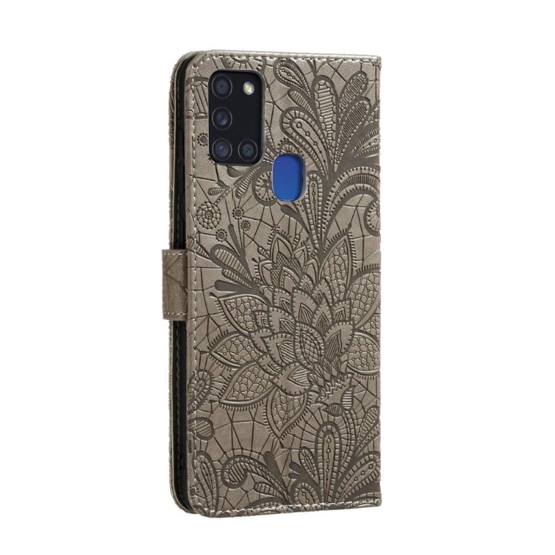 Flip Cover Samsung Galaxy A21s Chic Blondeblomst