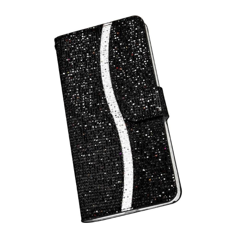Flip Cover Samsung Galaxy A21s Hemming Glitterkortholder