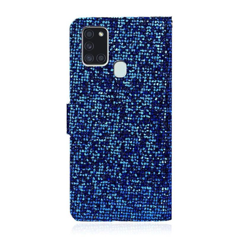 Flip Cover Samsung Galaxy A21s Hemming Glitterkortholder