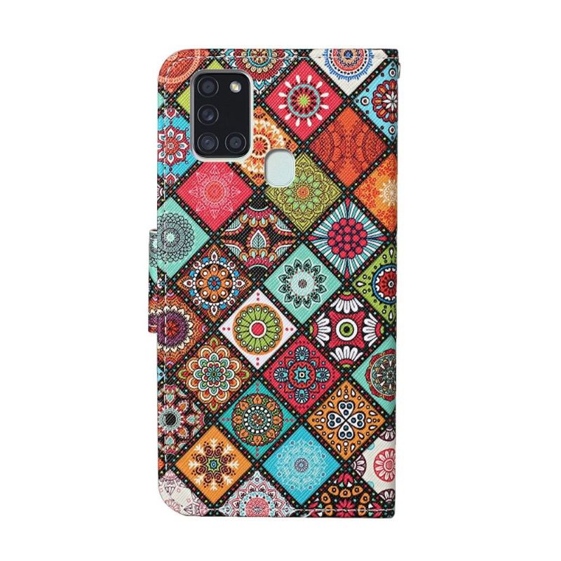 Flip Cover Samsung Galaxy A21s Hemming Mandala Kalejdoskop