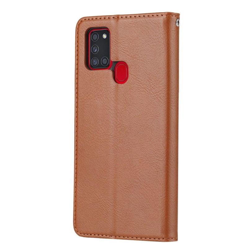 Flip Cover Samsung Galaxy A21s Læder Effekt Stand Case