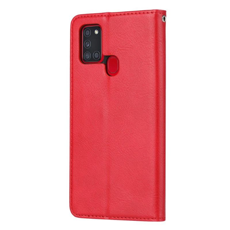 Flip Cover Samsung Galaxy A21s Læder Effekt Stand Case