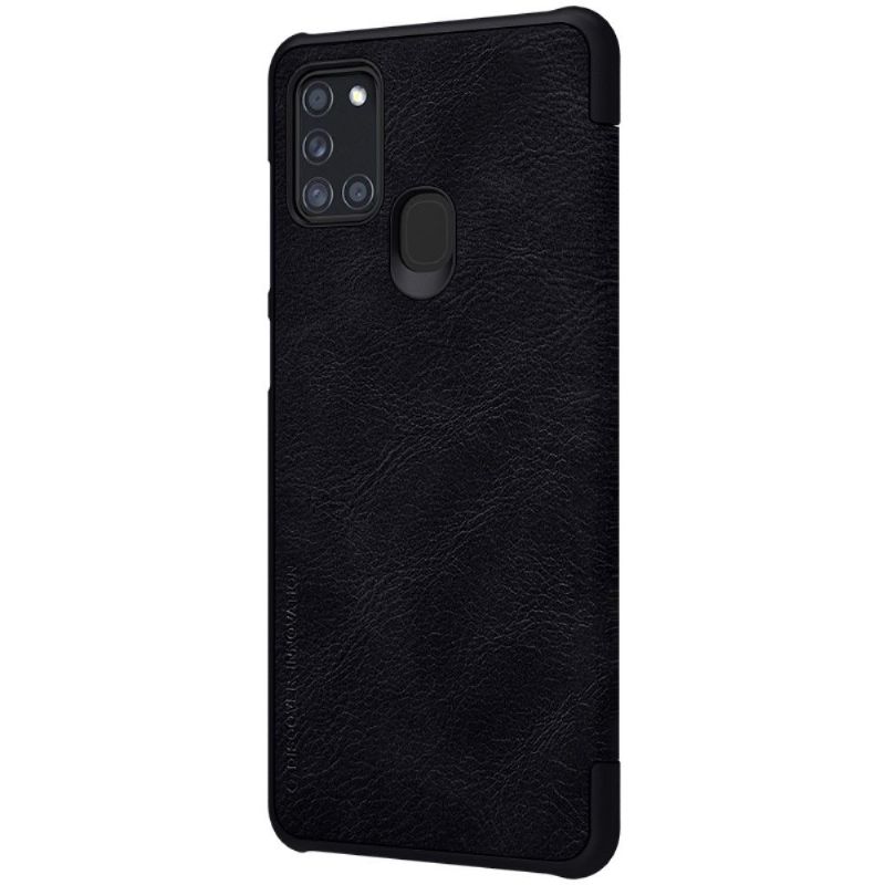 Flip Cover Samsung Galaxy A21s Qin Series Lædereffekt