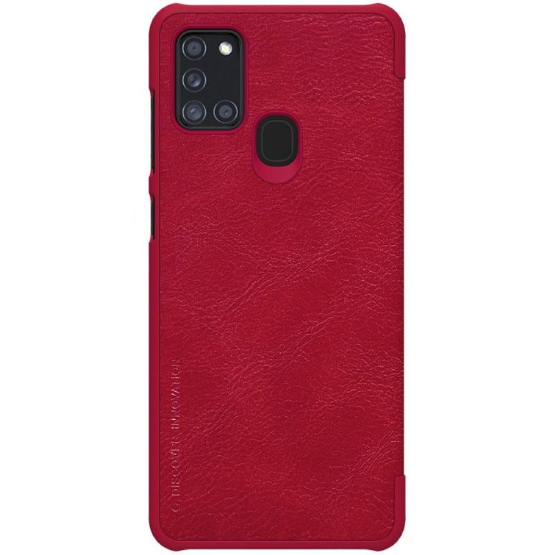 Flip Cover Samsung Galaxy A21s Qin Series Lædereffekt