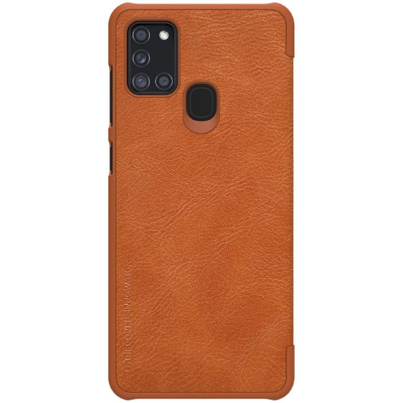 Flip Cover Samsung Galaxy A21s Qin Series Lædereffekt