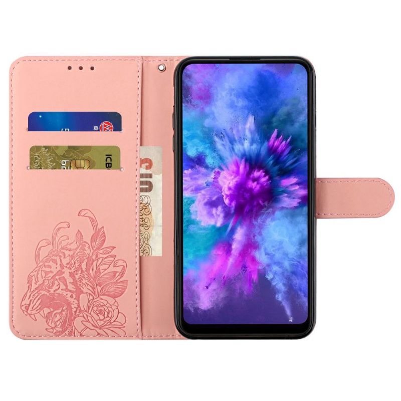 Flip Cover Samsung Galaxy A21s Tiger Design