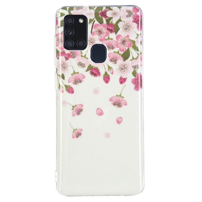 Mobilcover Samsung Galaxy A21s Original Fluorescerende Blomster