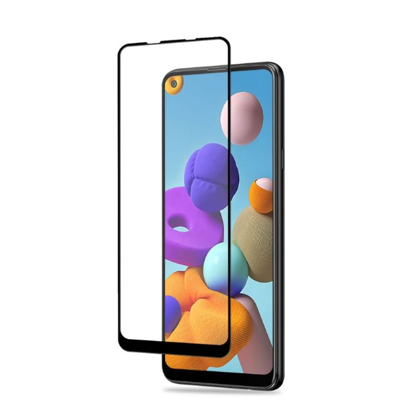 Samsung Galaxy A21S Fuld Størrelse Hærdet Glas Skærmbeskytter