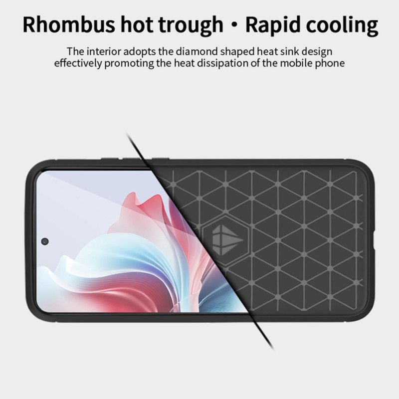 Cover Oppo Reno 11f 5g Telefon Etui Børstet Kulfiber