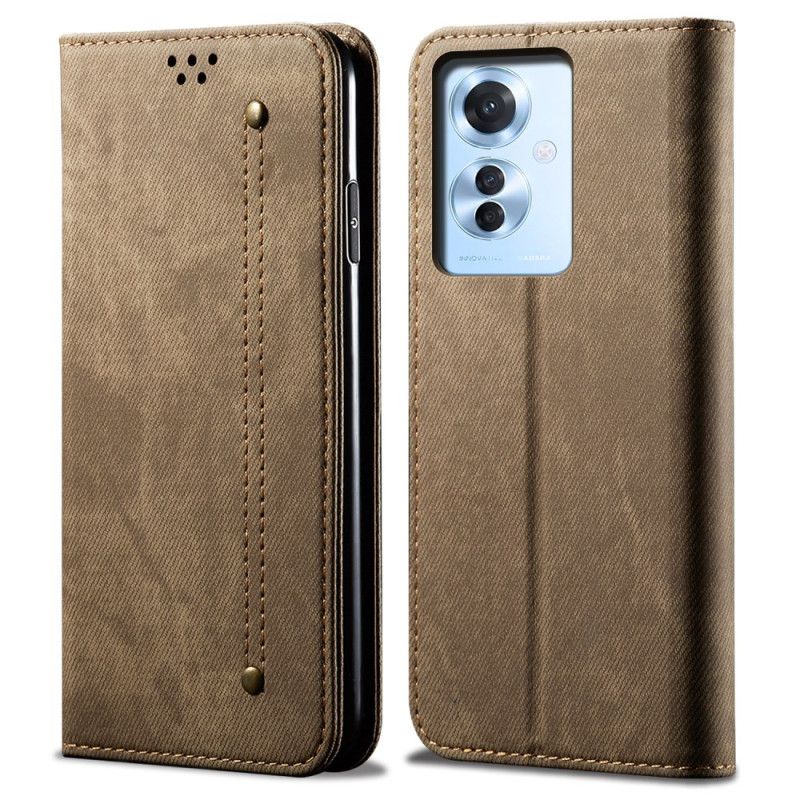 Etui Oppo Reno 11f 5g Jeansstof