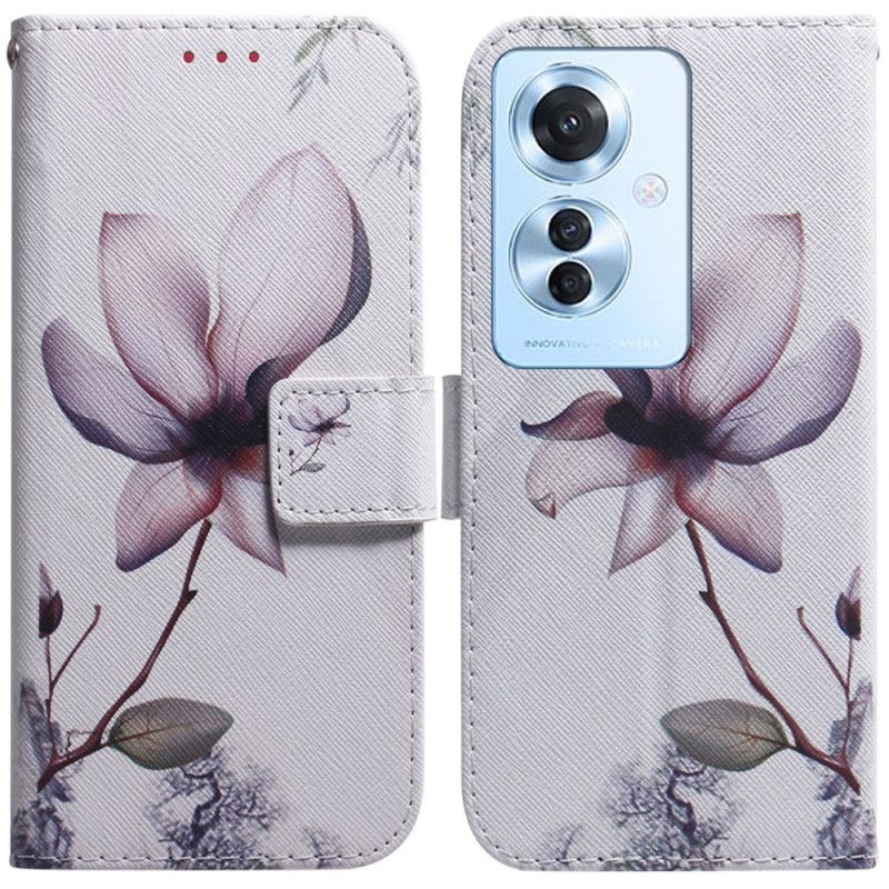 Flip Cover Oppo Reno 11f 5g Blomst