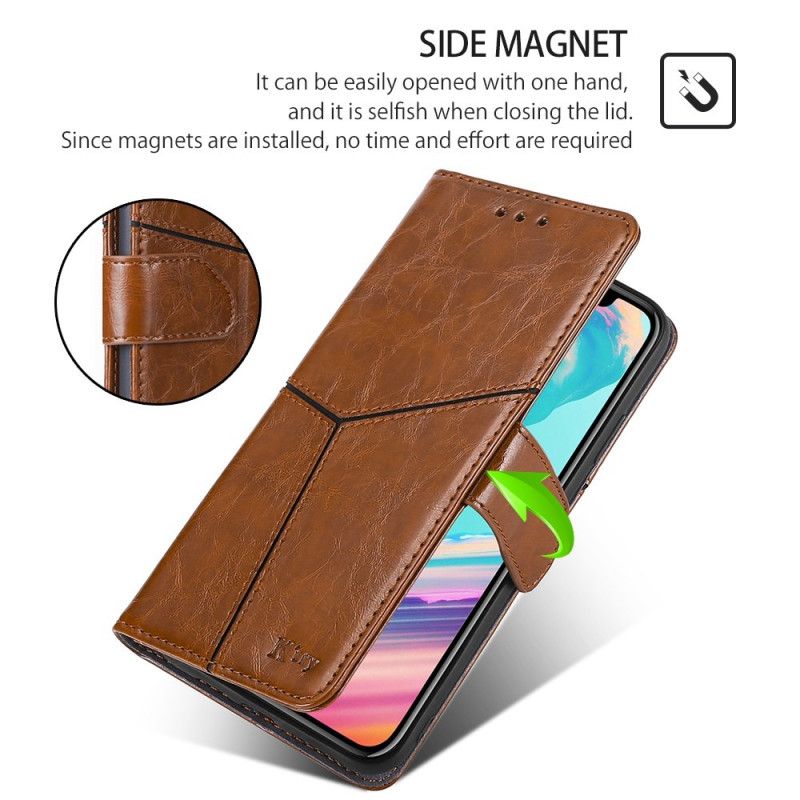 Flip Cover Oppo Reno 11f 5g Retro Geometrisk Mønster