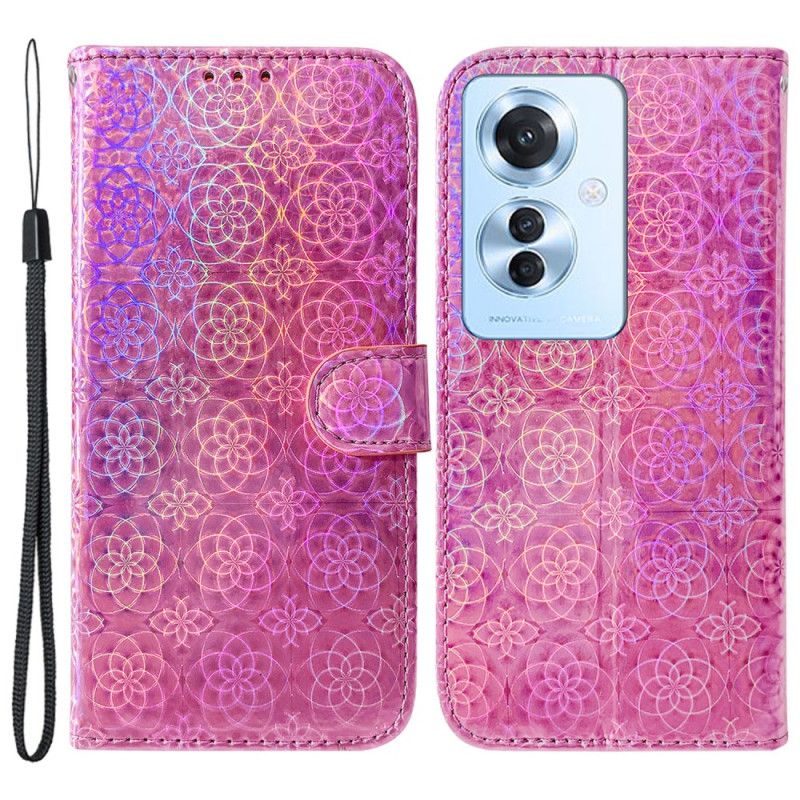 Flip Cover Oppo Reno 11f 5g Strappy Disco Style